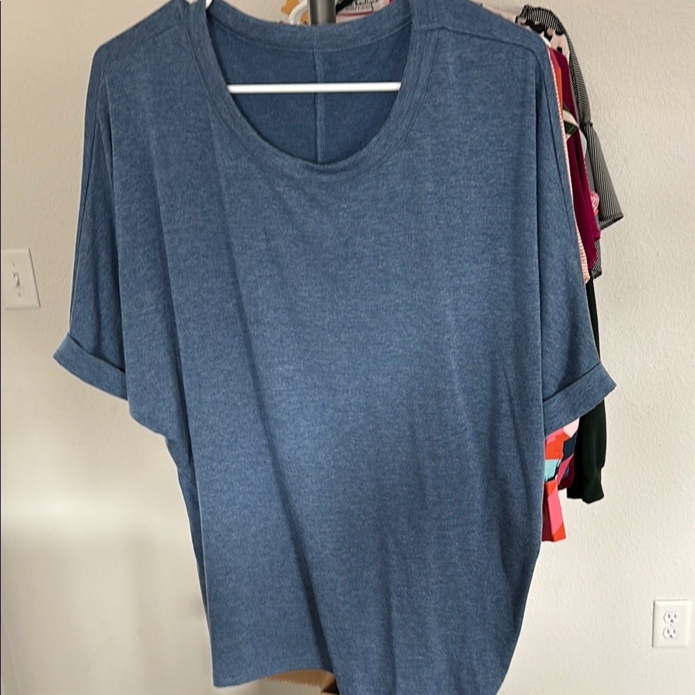 Casual Blue Women's Top